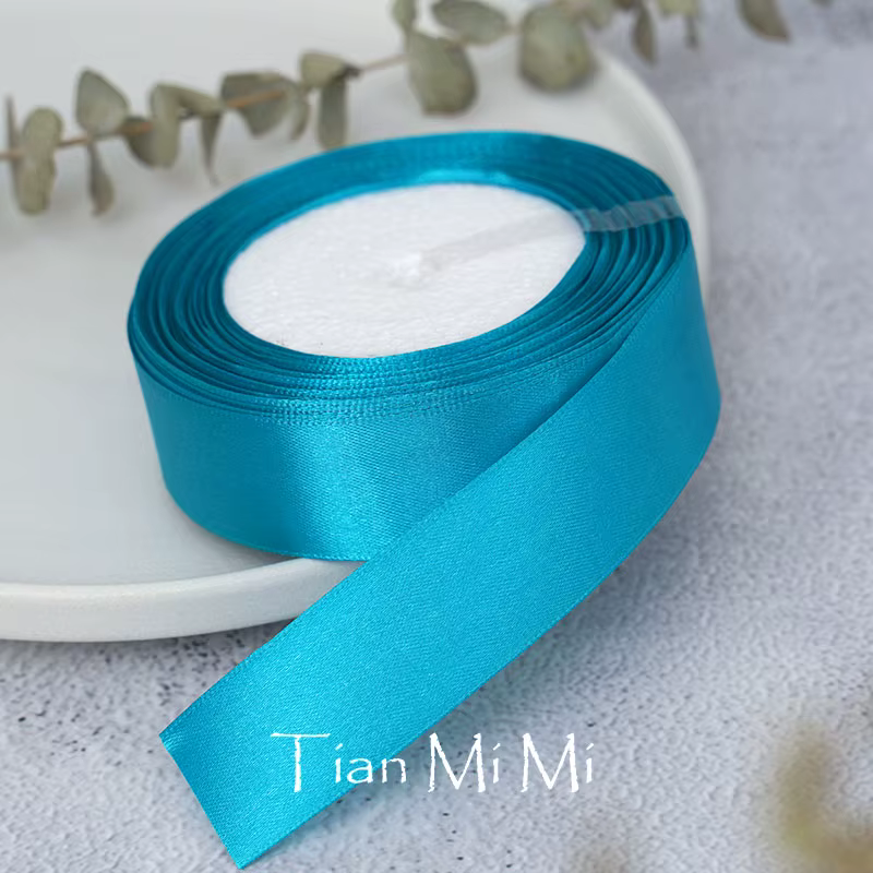 Ruban en satin 25 yards/rouleau 6mm 10mm 15mm 25mm 38mm 50mm pour nœuds, emballage cadeau, artisanat