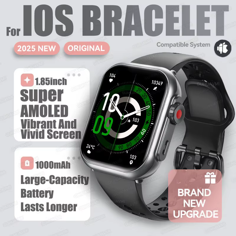 2025New pour XIAOMI IOS montre Ultra2 montres intelligentes femmes 1000mAh 1.85 "AMOLED plein écran 