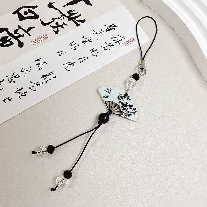 Sac à dos suspendu de Style chinois, breloque à pampilles, lanière de téléphone Anti-perte, accessoi