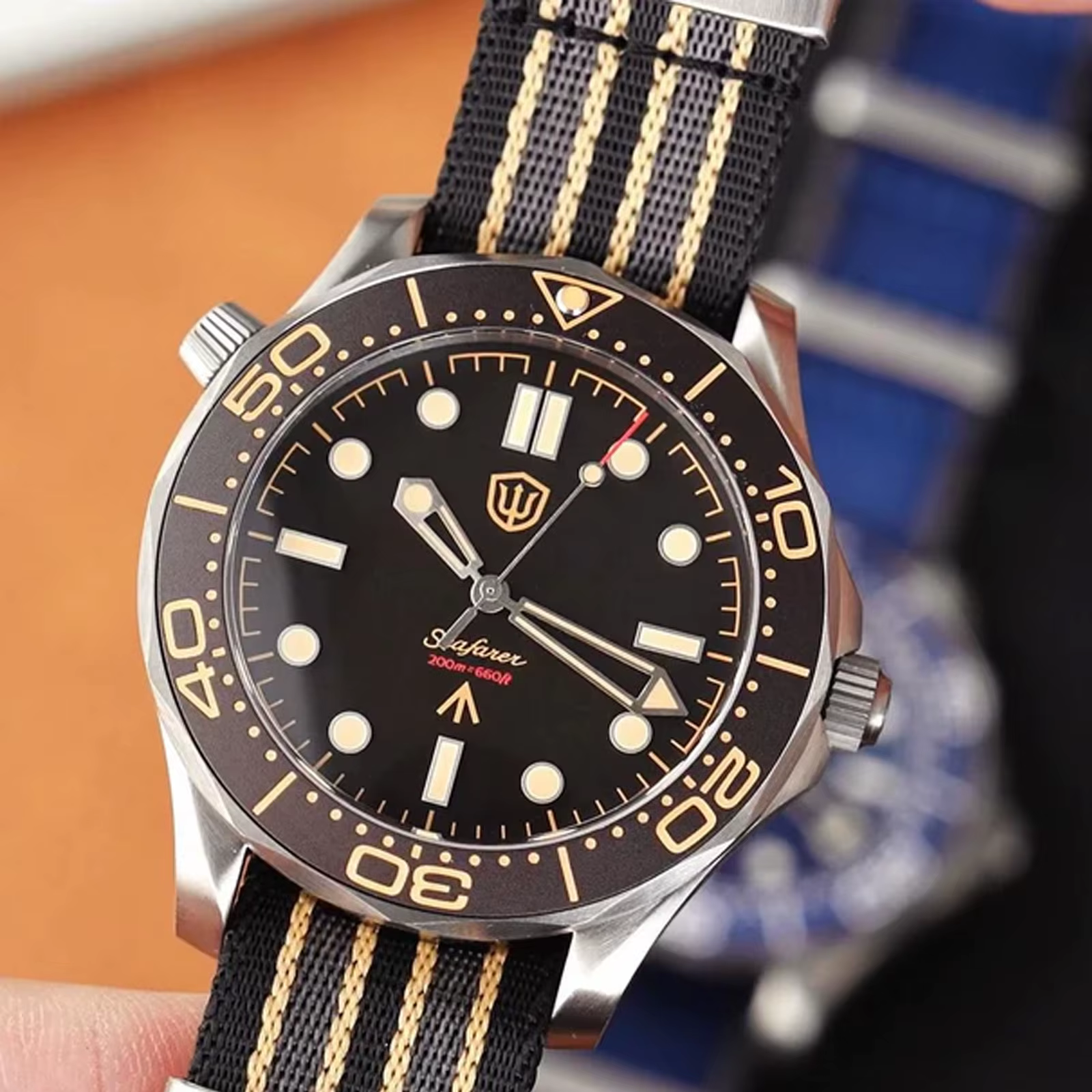 Watchdives – montre de plongée en titane pour hommes, 42mm, NTTD VH31, mouvement à quartz, étanche à