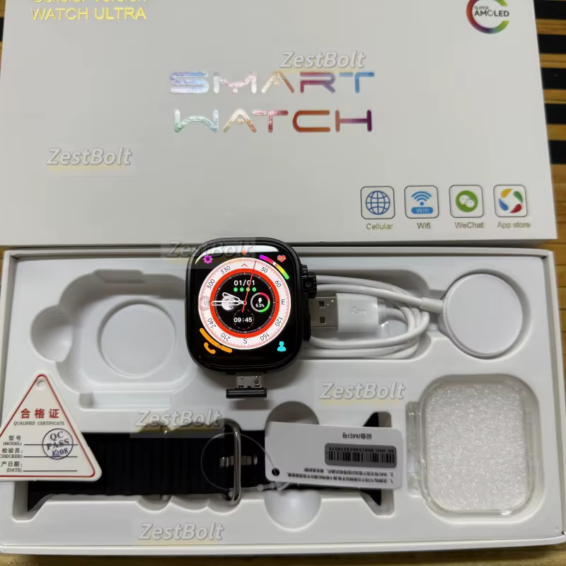 S10 Ultra 3 JC02 Pro Smartwatch Montre intelligente à écran amolé incurvé de 2,26 pouces avec 190 ° 