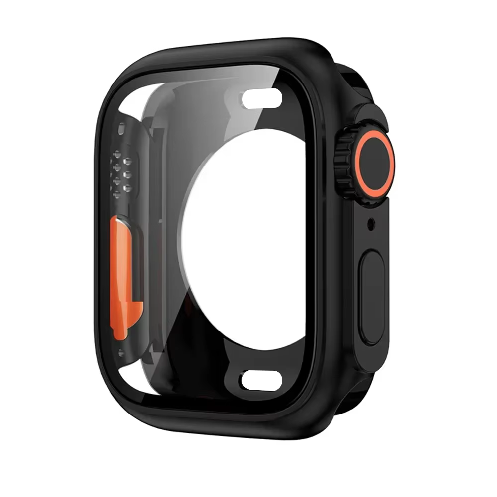 Protecteur d'écran pour Apple Watch, boîtier 46mm 45mm 44mm 40mm 41mm 42mm, changement en couverture
