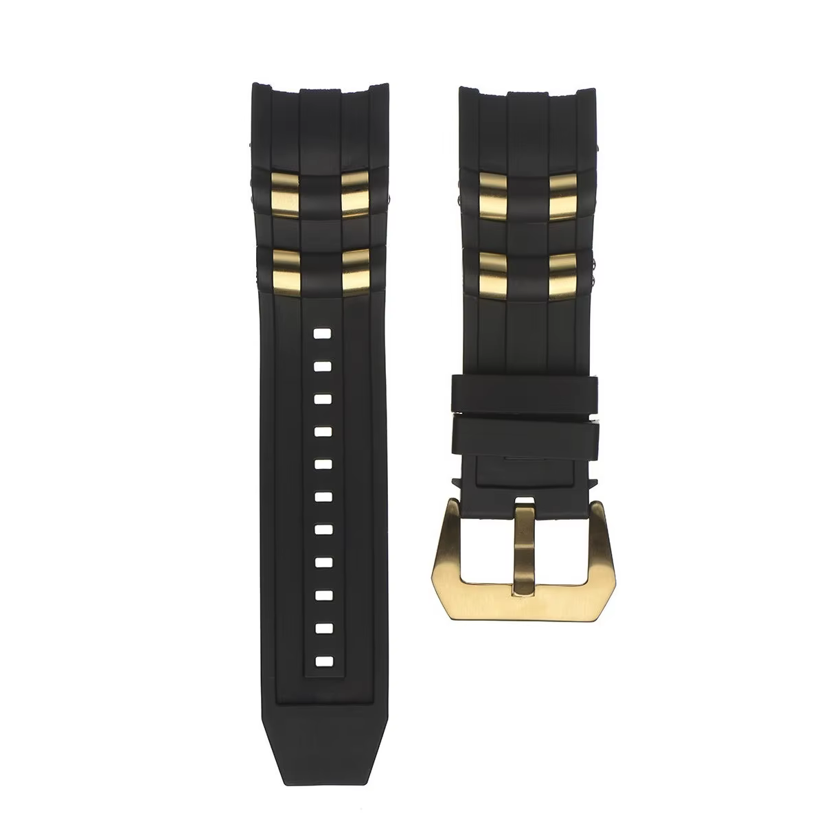 Bracelet de montre de plongée Invicta Pro, insert en métal, remplacement de structure, caoutchouc, s