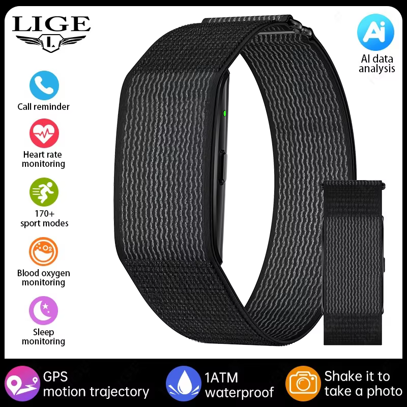 Nouveau bracelet intelligent LIGE GPS pour le sport, suivi d'activité pour hommes et femmes, IA, san