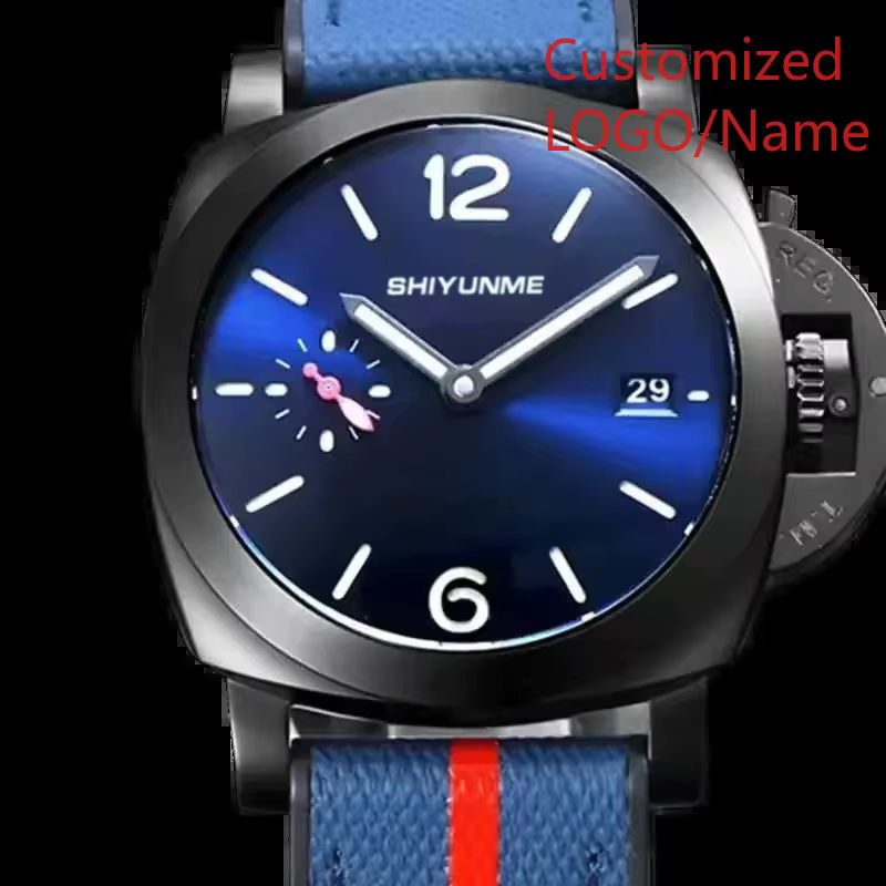 Montre unisexe à mouvement mécanique automatique A88 Store, acier inoxydable, cadran surdimensionné 