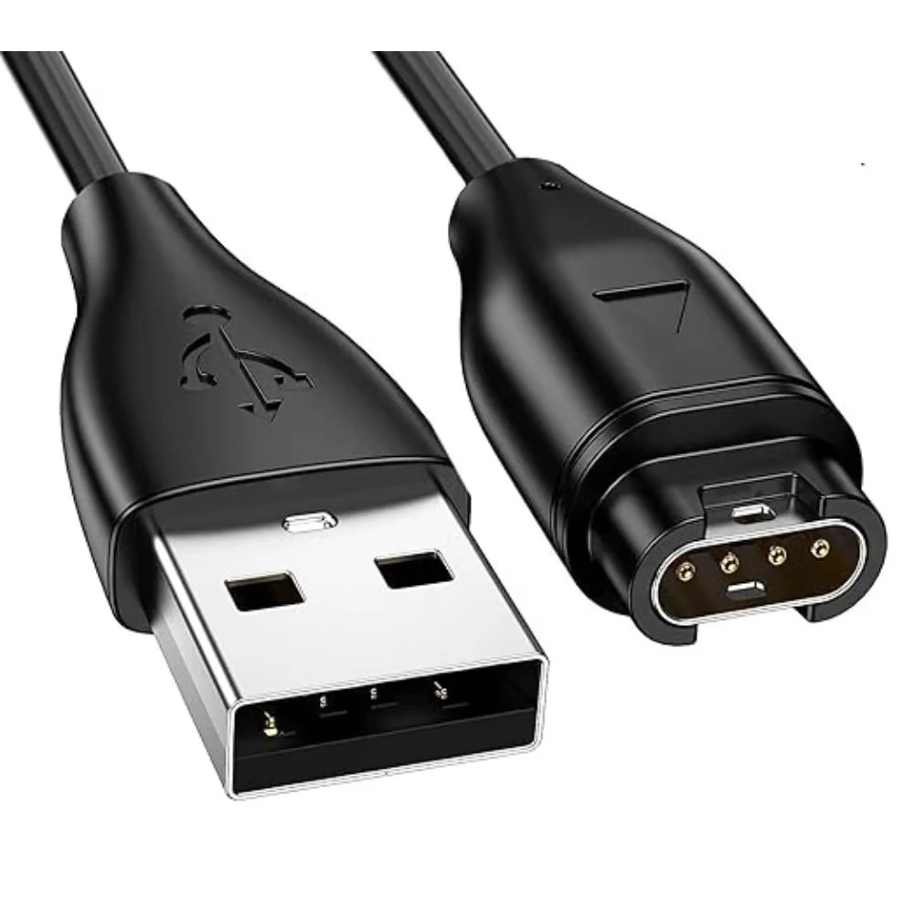 Câble de chargement USB compatible avec Garmin Vivoactive 5 4 4S 3 Quatix 7 6 6X 5, remplacement du 