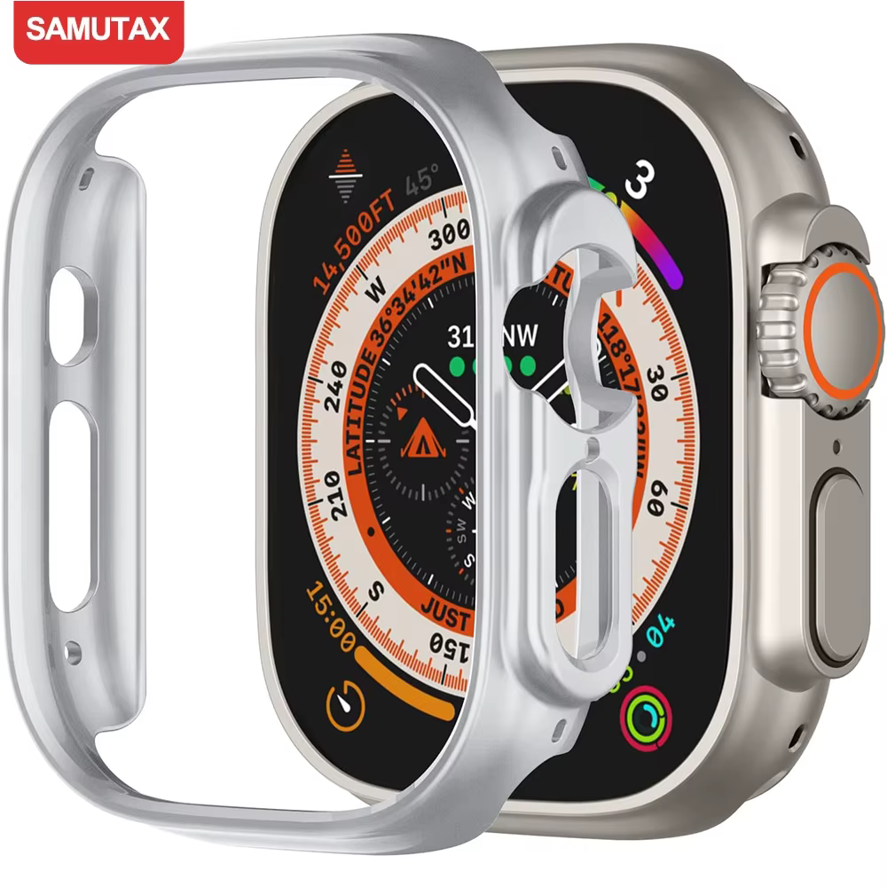 Coque mate pour Apple Watch Ultra 2, 49mm, étui rigide en PC, pare-chocs de protection antichoc, acc