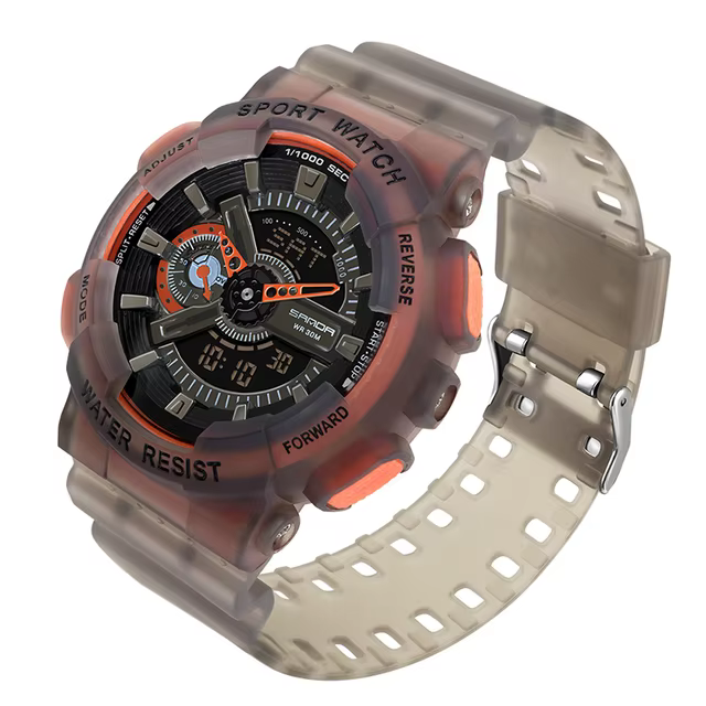 SNADA 2025 nouvelles montres pour hommes sport montre-bracelet électronique étanche mode fluorescent