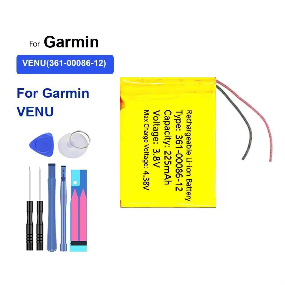 Batterie de montre haute capacité 180mAh pour Garmin Venu 361-00086-12