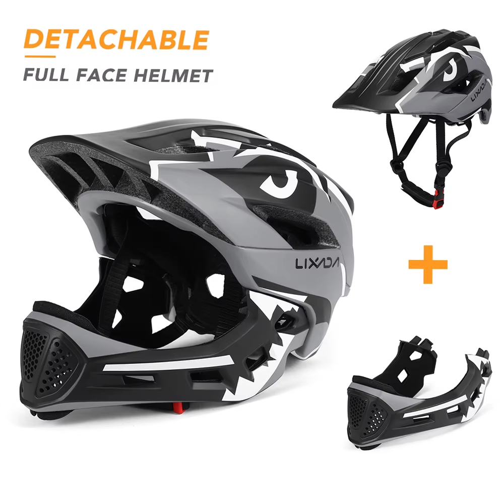 Casque de vélo intégral détachable pour enfants, sport pour enfants, cyclisme, vtt, moto, skateboard