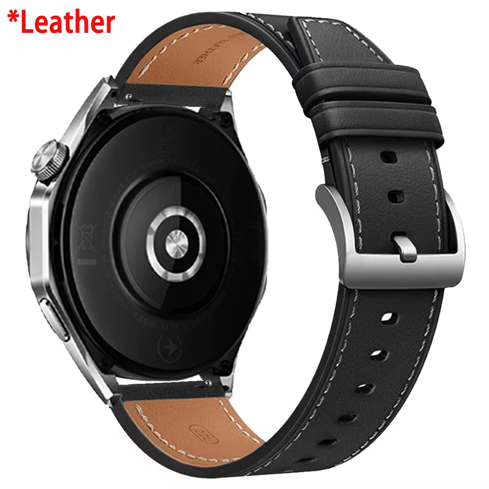 Bracelet en cuir souple de 20 à 22mm, pour Amazfit BIP MAX 6 5/Bip 3 Lite U Pro Band Active Max 2 3/
