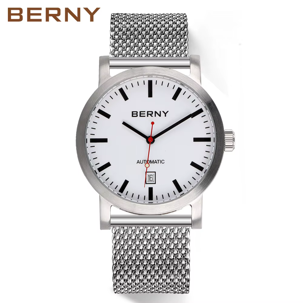BERNY – montre-bracelet mécanique pour hommes, montre automatique, marque de luxe originale, horloge