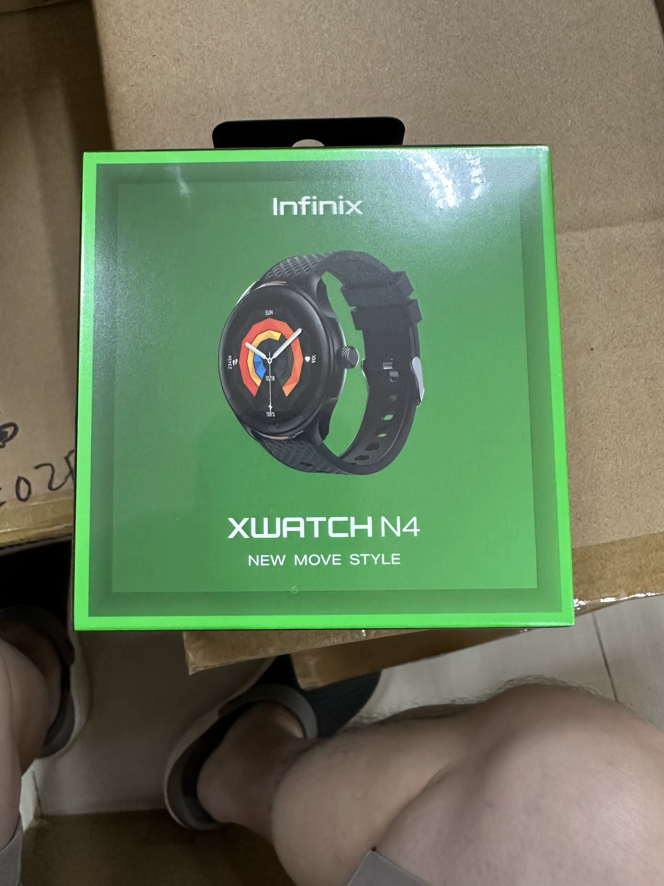 Infinix XWatch N4 Xw4 Noir Modèle UE Fitness Tracker Montre intelligente