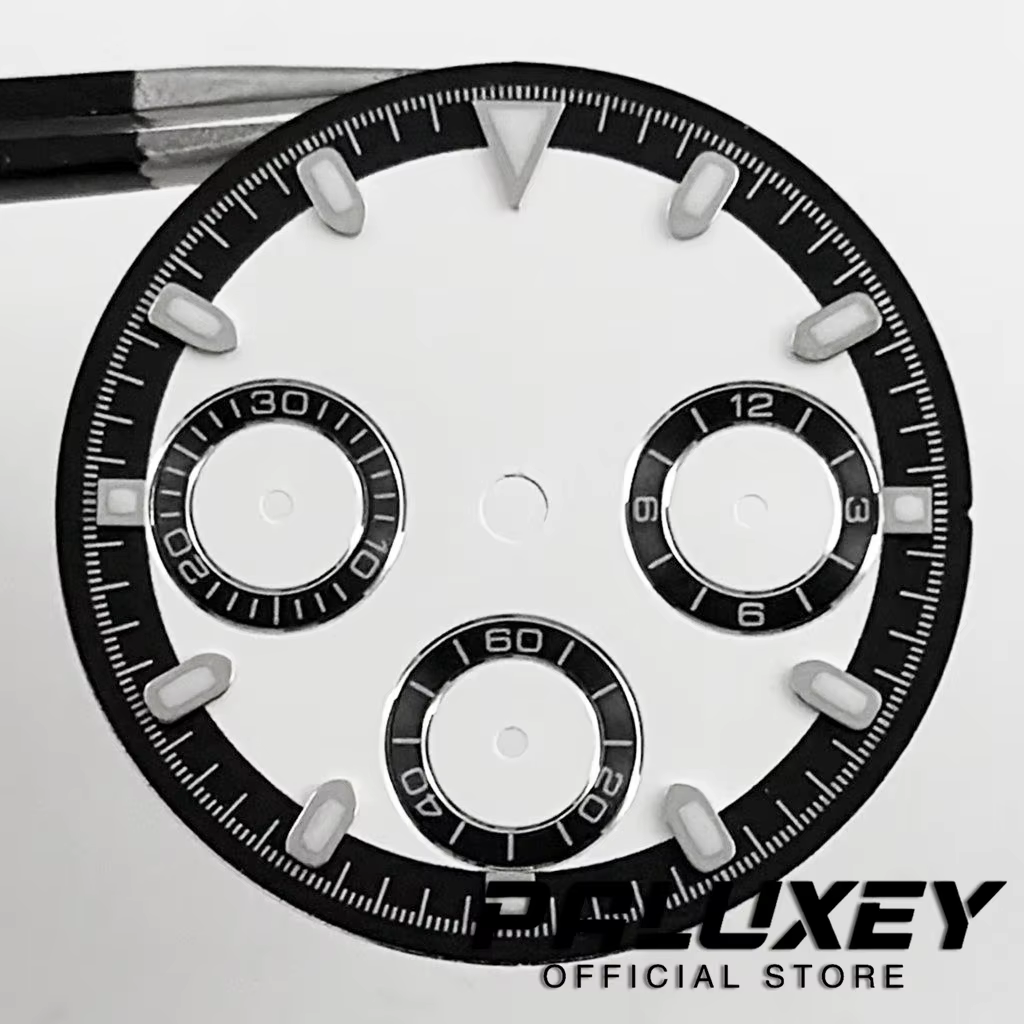 Cadran de montre VK63 Daytona 29.5mm, cadran lumineux pour mouvement à quartz VK64 VK63, accessoires