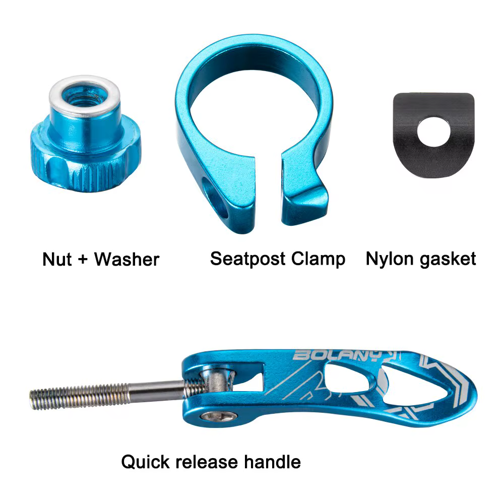 BOLANY-Collier de serrage de tige de dégager de vélo VTT, dégagement rapide, alliage ultraléger, acc