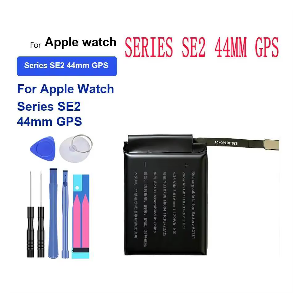 Batterie de montre durable 0-303mAh pour Apple Watch, pour iWatch série 4, 5, 6, 44MM, A2059, A2327,