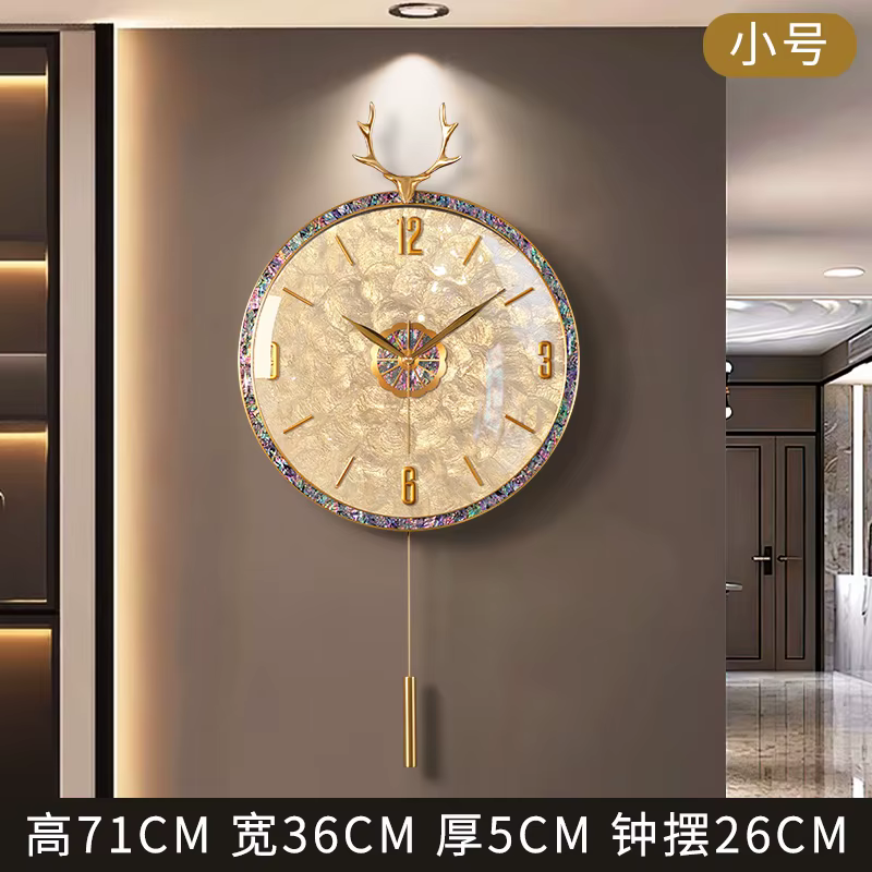 Mécanisme en verre horloges murales petite aiguille intelligente cuisine montres murales Vintage lux