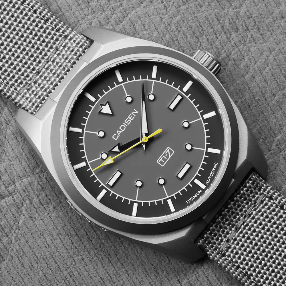 CADISEN TI-7 Autodyne 2026 NOUVEAU Montre mécanique automatique en titane pour homme, bracelet en to