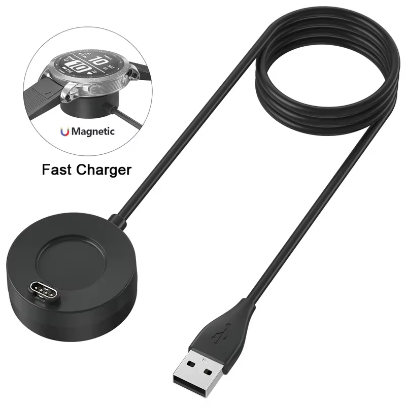 Chargeur magnétique pour Garmin Vivoactive 3 4 4S/Fenix 5 5S 5X 6 S 6X/Venu 2 2S Sq, câble de charge