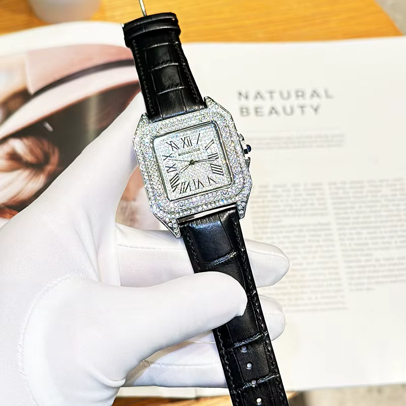 2025 nouveau carré hommes grand cadran Tonneau forme montre pour hommes haut de gamme sélectionner m