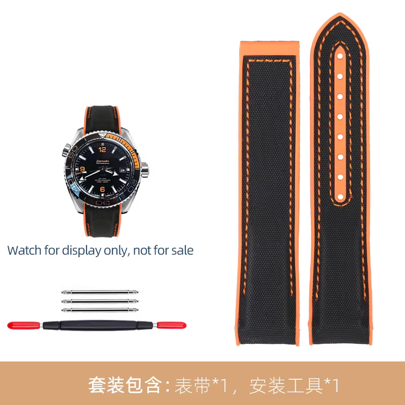 Bracelet en caoutchouc pour montre Omega Planet Ocean 600M, bracelet de montre Seamaster 300M Speedm