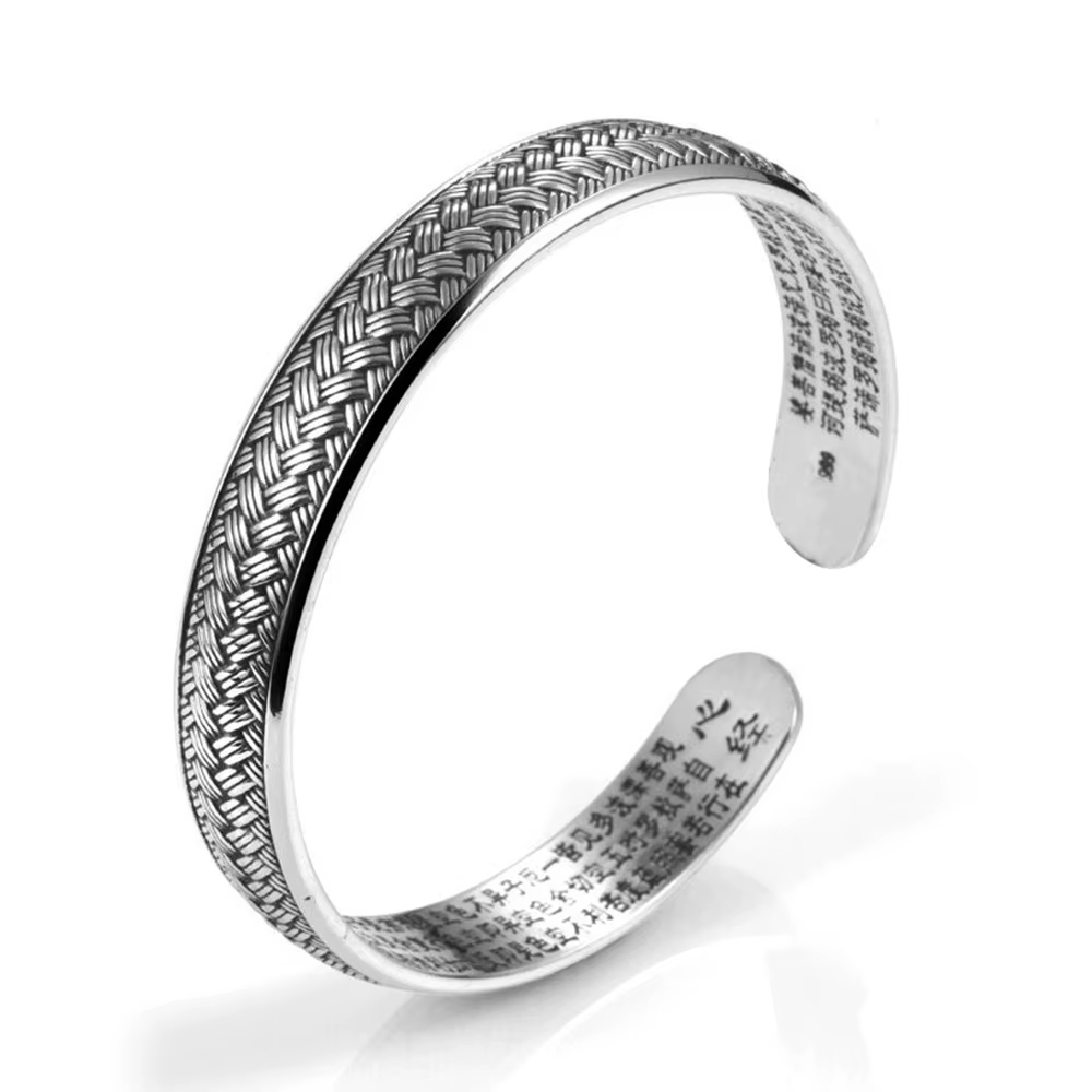 Bracelets noirs tissés en argent Sterling 925 pour femmes, accessoires de bijoux de luxe, vente en g