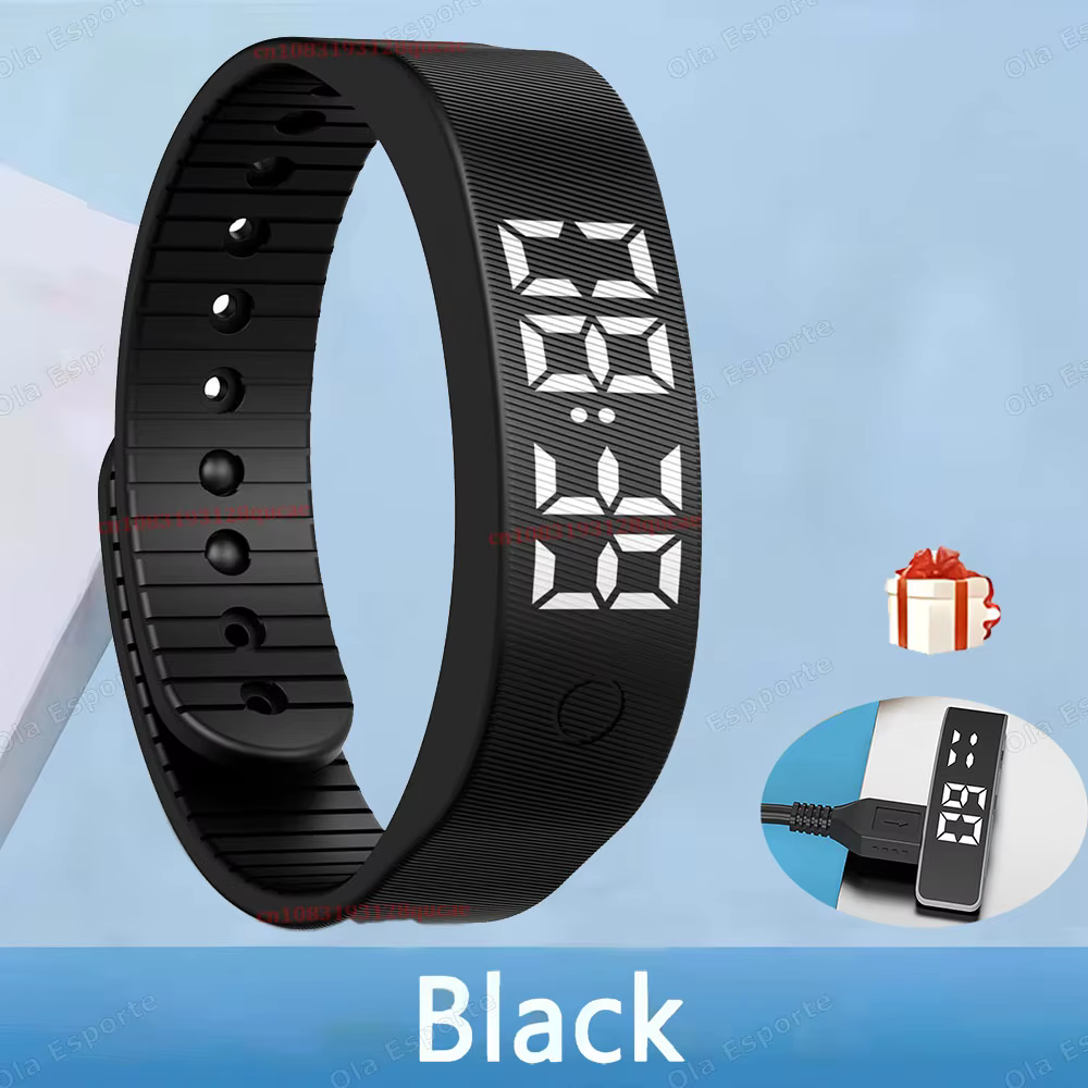 Bracelet Connecté Sportif Extérieur 2026 avec Alarme Vibrante, Rappels, Suivi du Sommeil 24h/24, Pod