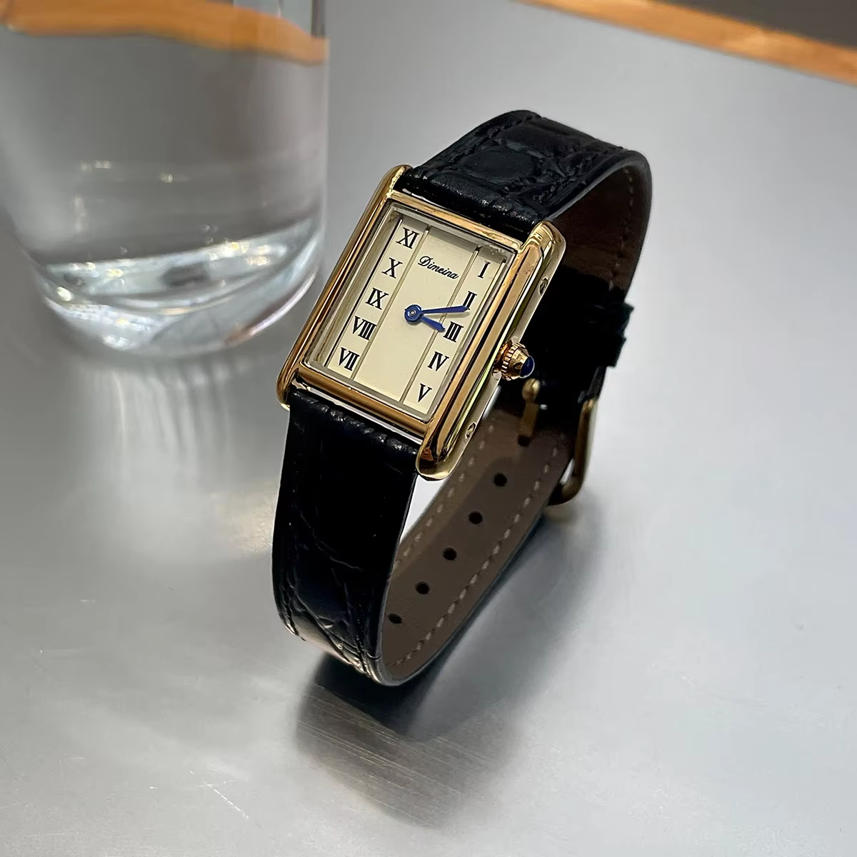 Montre femme pour filles poignet Quartz Reloj or noir rouge Rectangle Orologio dames montre-bracelet