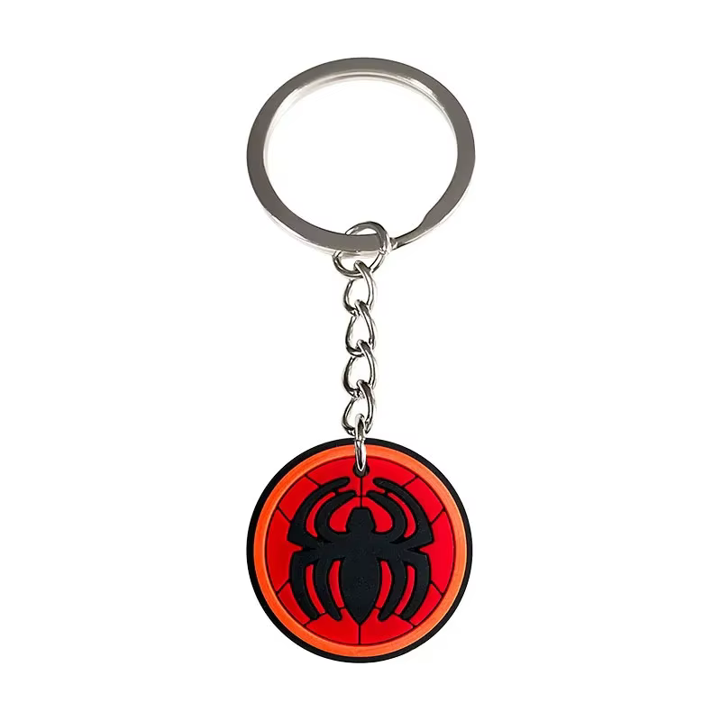 Porte-clés Spider-Man en silicone, pendentif amusant pour sac, porte-clés de voiture pour couple, br