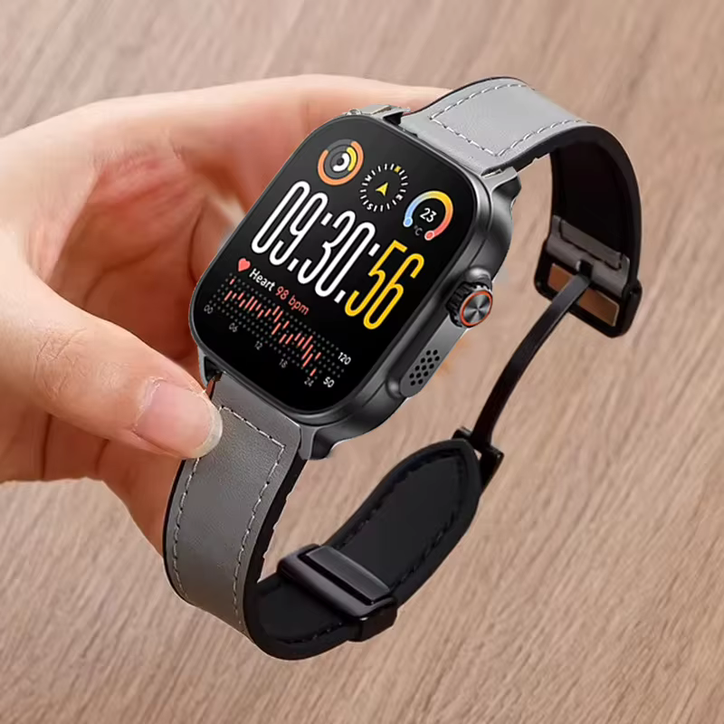 Bracelet magnétique en cuir et Silicone de 22mm, pour Realme Watch S5, pour Realme Watch5/S2/Realme
