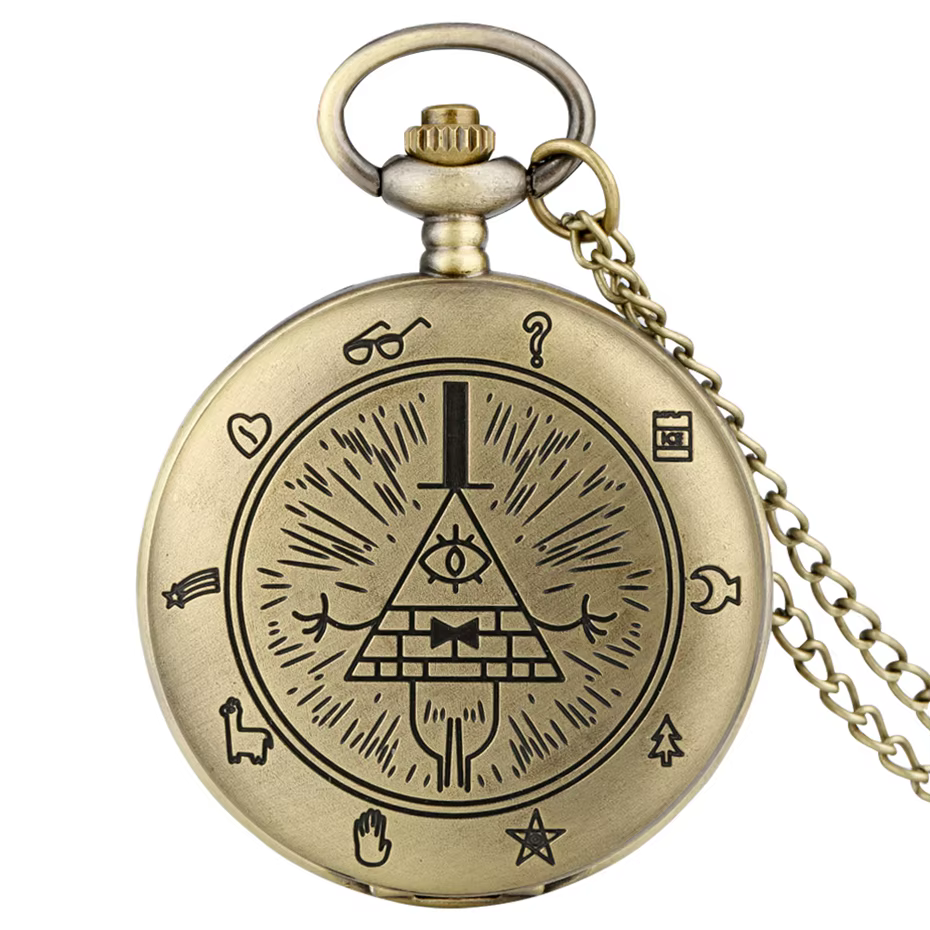 Nouvelle arrivee! Montre-bracelet pour femme avec pendentif mot de passe par gravité – Avec un quart
