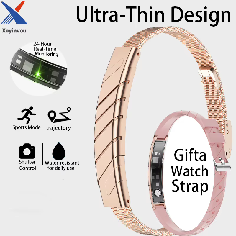 Bracelet intelligent sans écran, moniteur de fréquence cardiaque et de santé, montres intelligentes 
