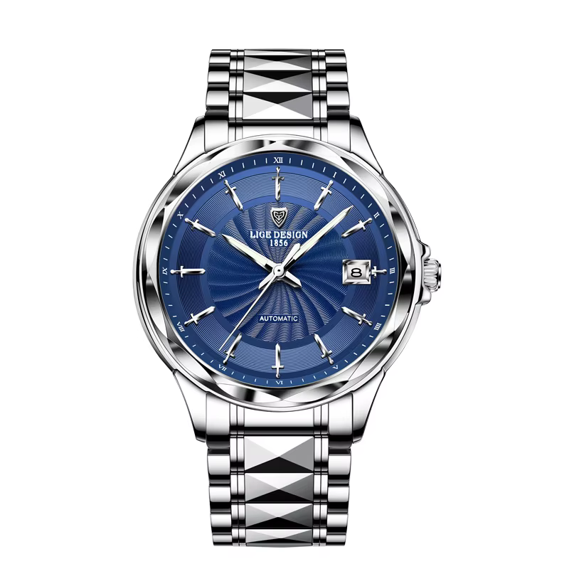 LIGE – montre d'affaires pour hommes, marque de luxe, saphir, étanche, automatique, mécanique, Montr