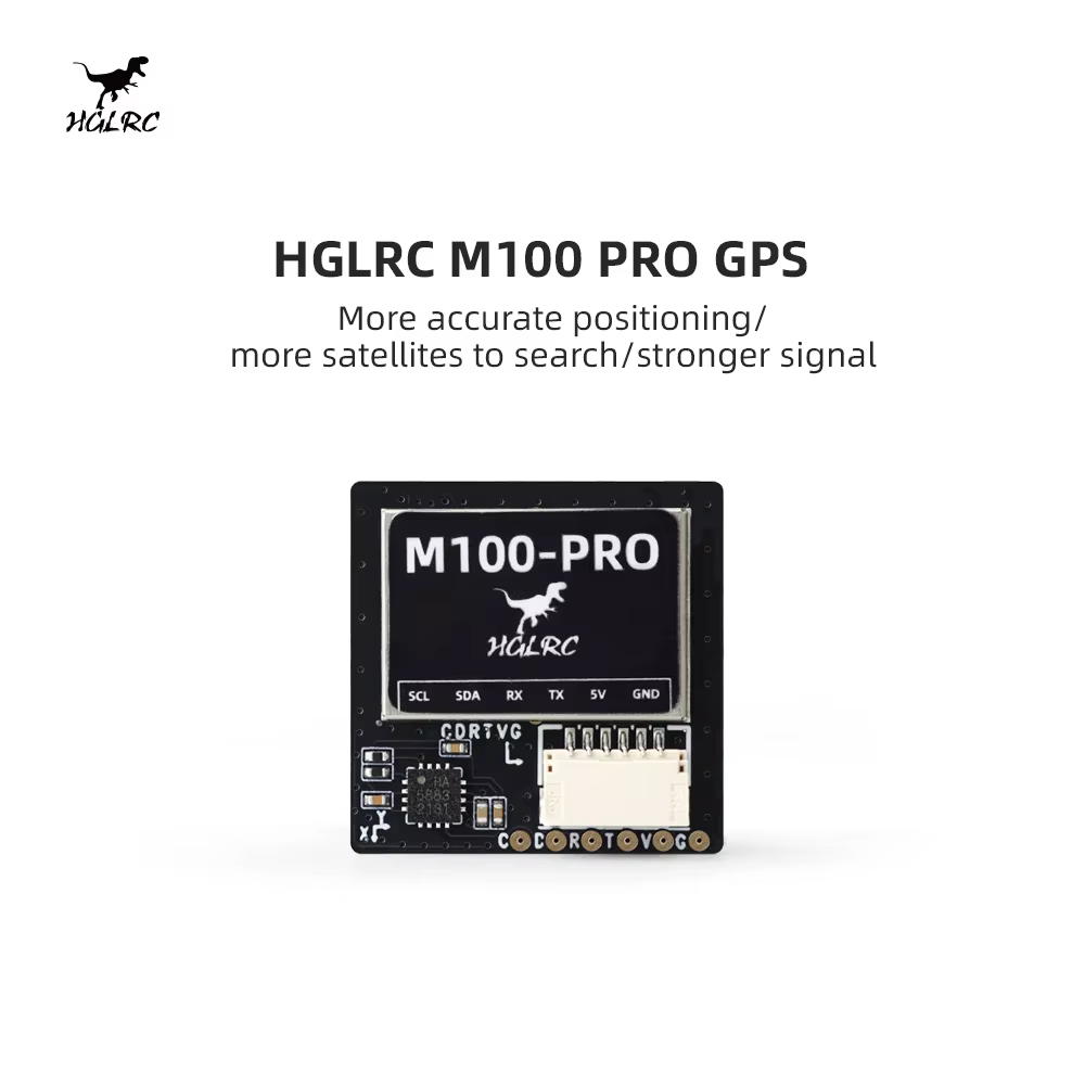 HGLRC M100 PRO Puce GPS B101, Puce de Protocole de 10ème Génération, Boussole QMC5883L pour Drones F