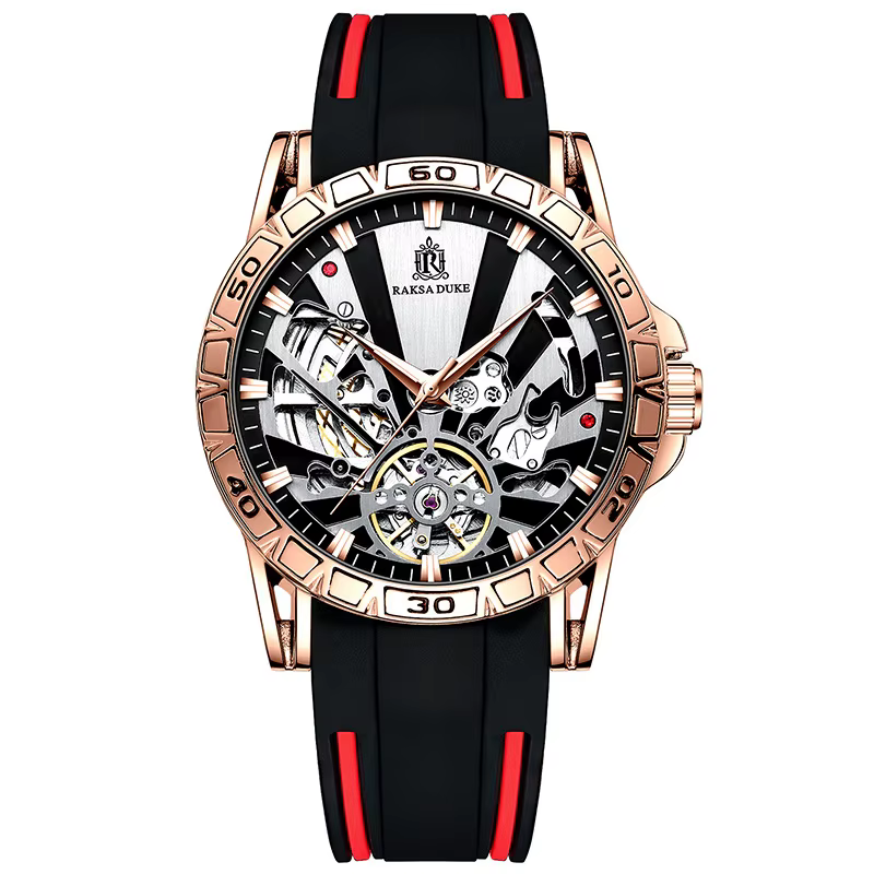 Tourbillon mécanique montre pour hommes de luxe Design de mode décontracté automatique sport étanche