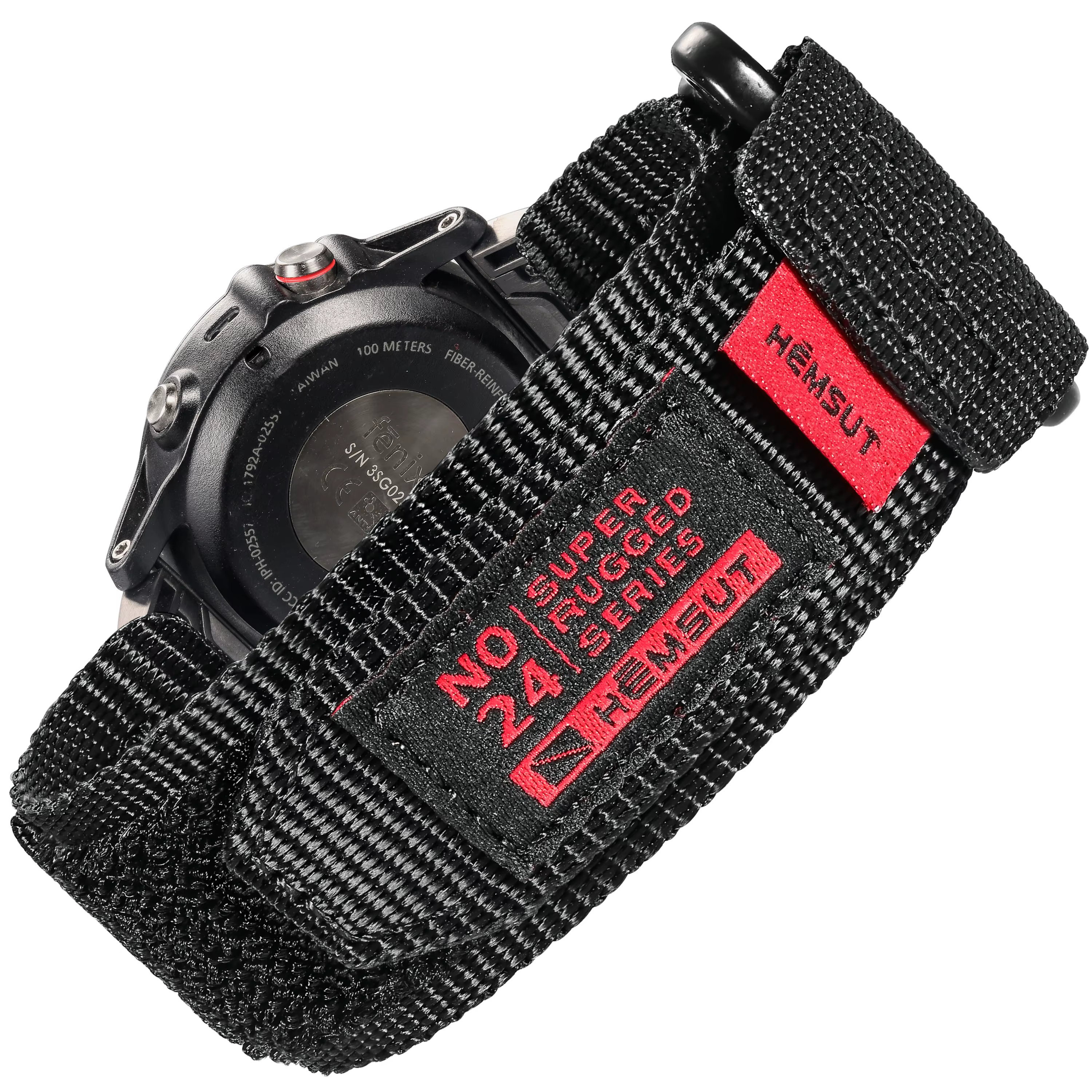 Bracelets de montre Quickfit noirs pour Garmin, bracelet de sport en Nylon Super robuste, boucle tis
