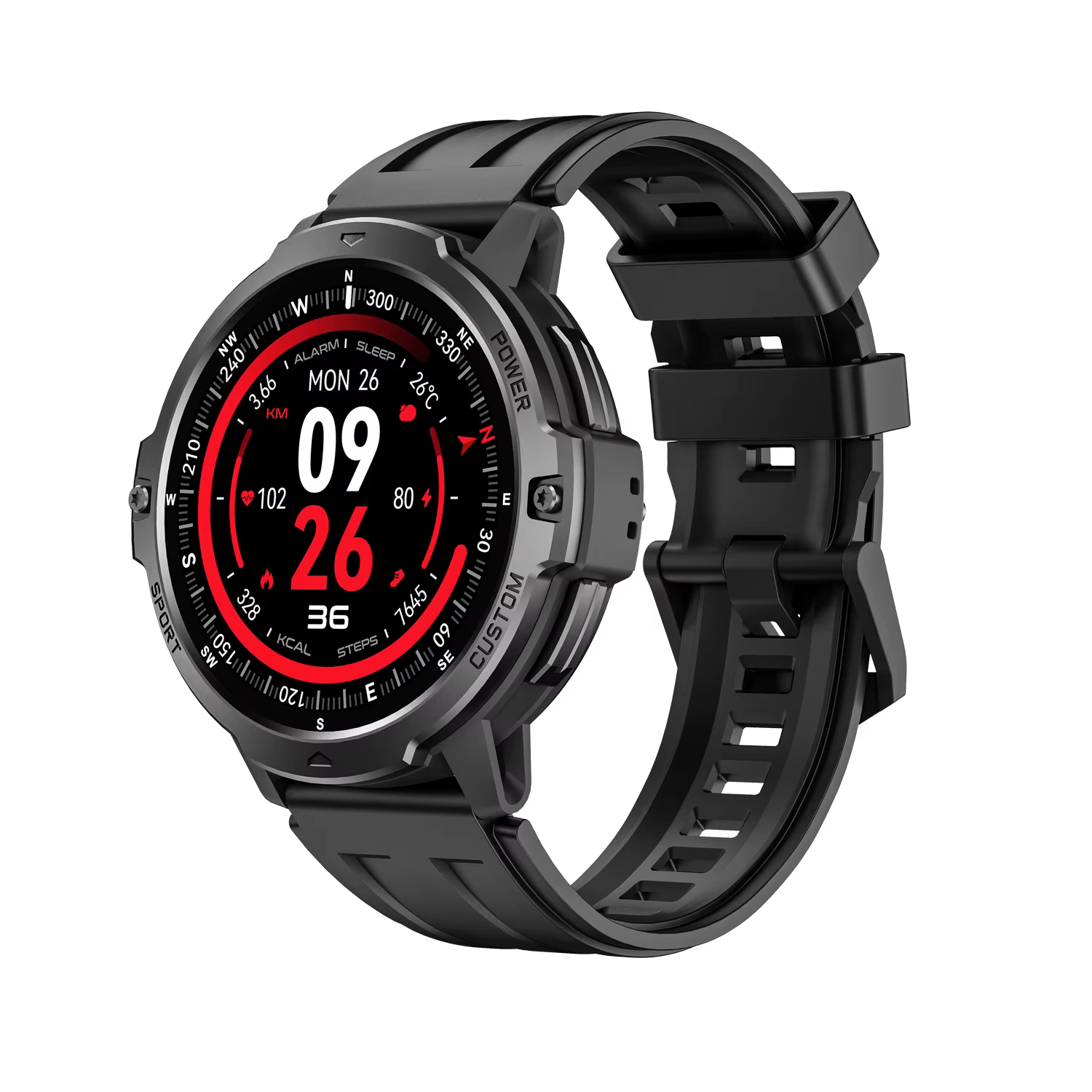 Montre connectée GPS C31, suivi d'activité physique, boussole, altimètre barométrique, batterie 500m