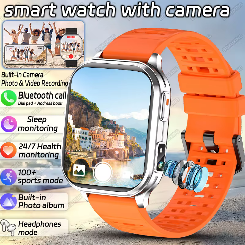 Nouvelle montre connectée avec caméra, prise de photos, enregistrement vidéo, album photo intégré, m