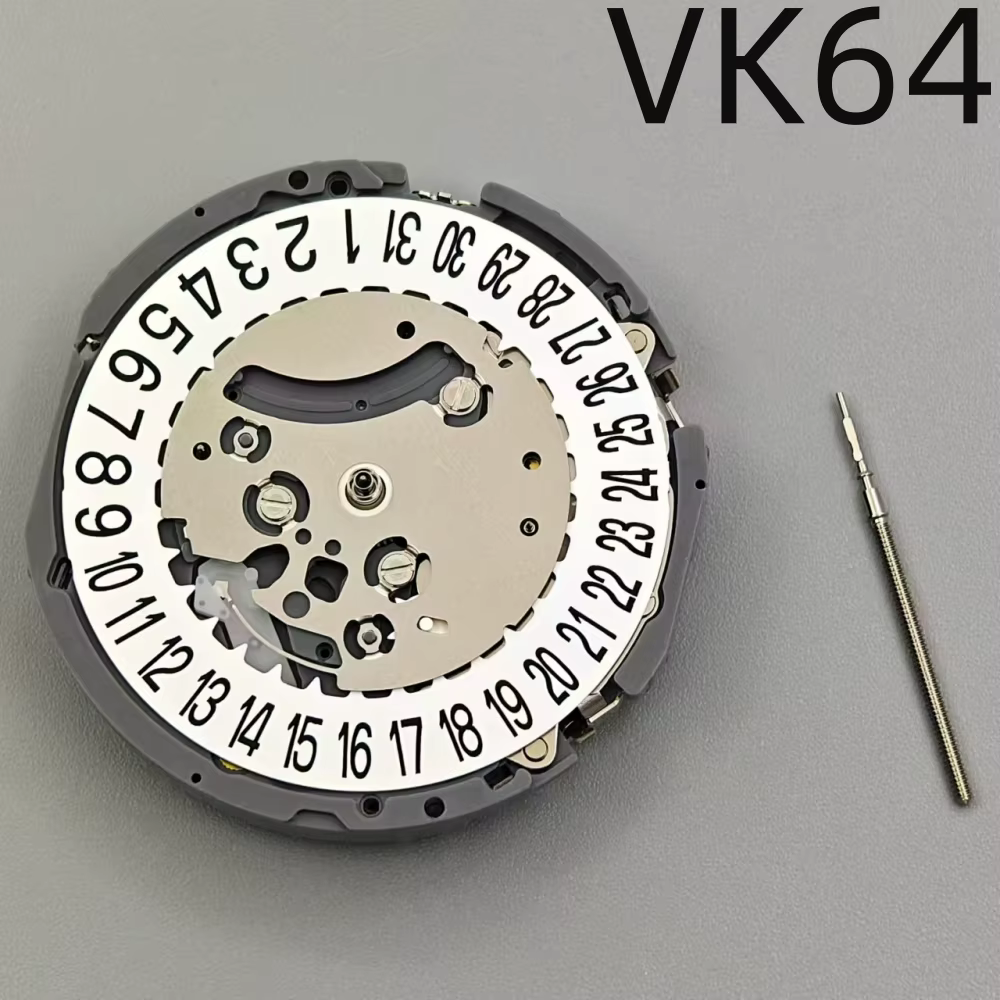 BLIGER-Mouvement à Quartz VK64, Accessoires de Montre à 5 Broches, Chronographe Original, Nouveau