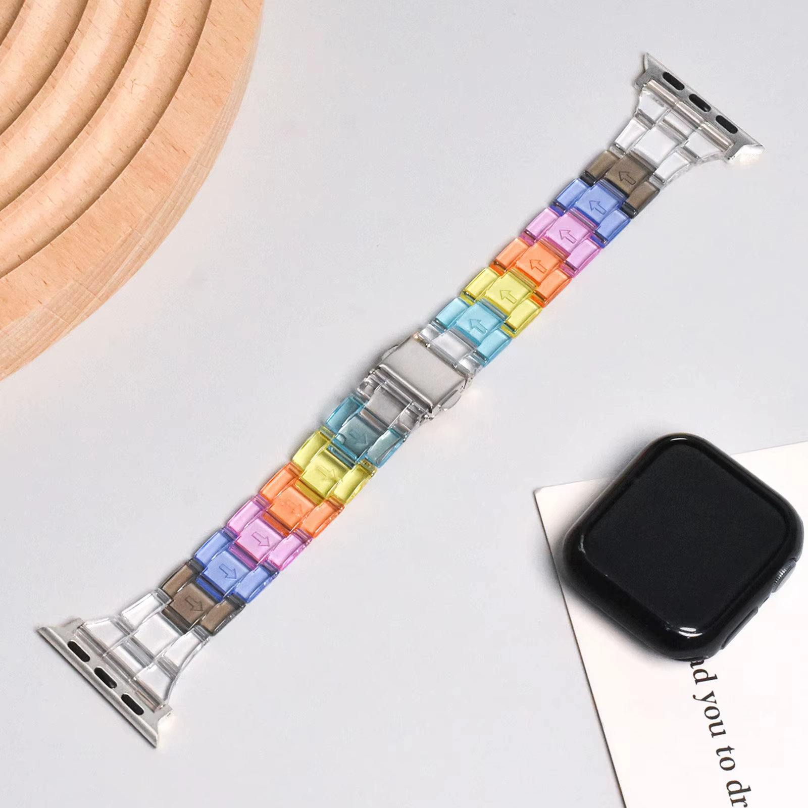 Bracelet de montre en résine mince pour apple watch série 11/10/9 8 7 6 SE 5 4 bandes 42 38mm correa