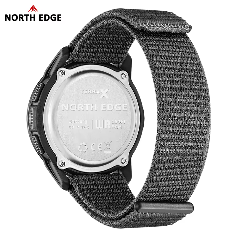 Montres numériques pour hommes NORTH EDGE 2026 TERRAX, sports de plein air, natation, étanches 50 m,