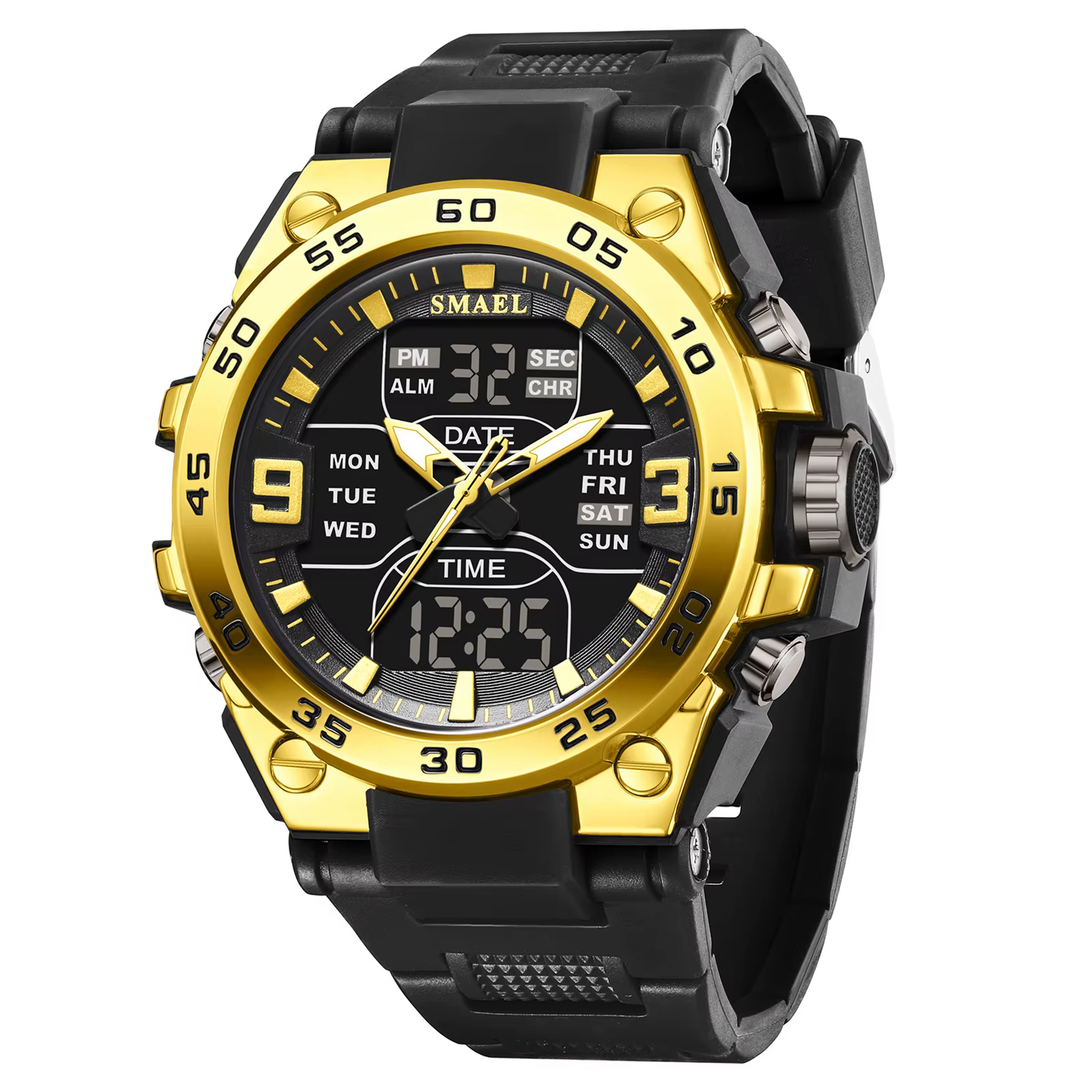 SMAEL Nouvelle Montre Digitale Militaire pour Homme, Marque de Luxe, Étanche 50M, Montre-Bracelet Sp