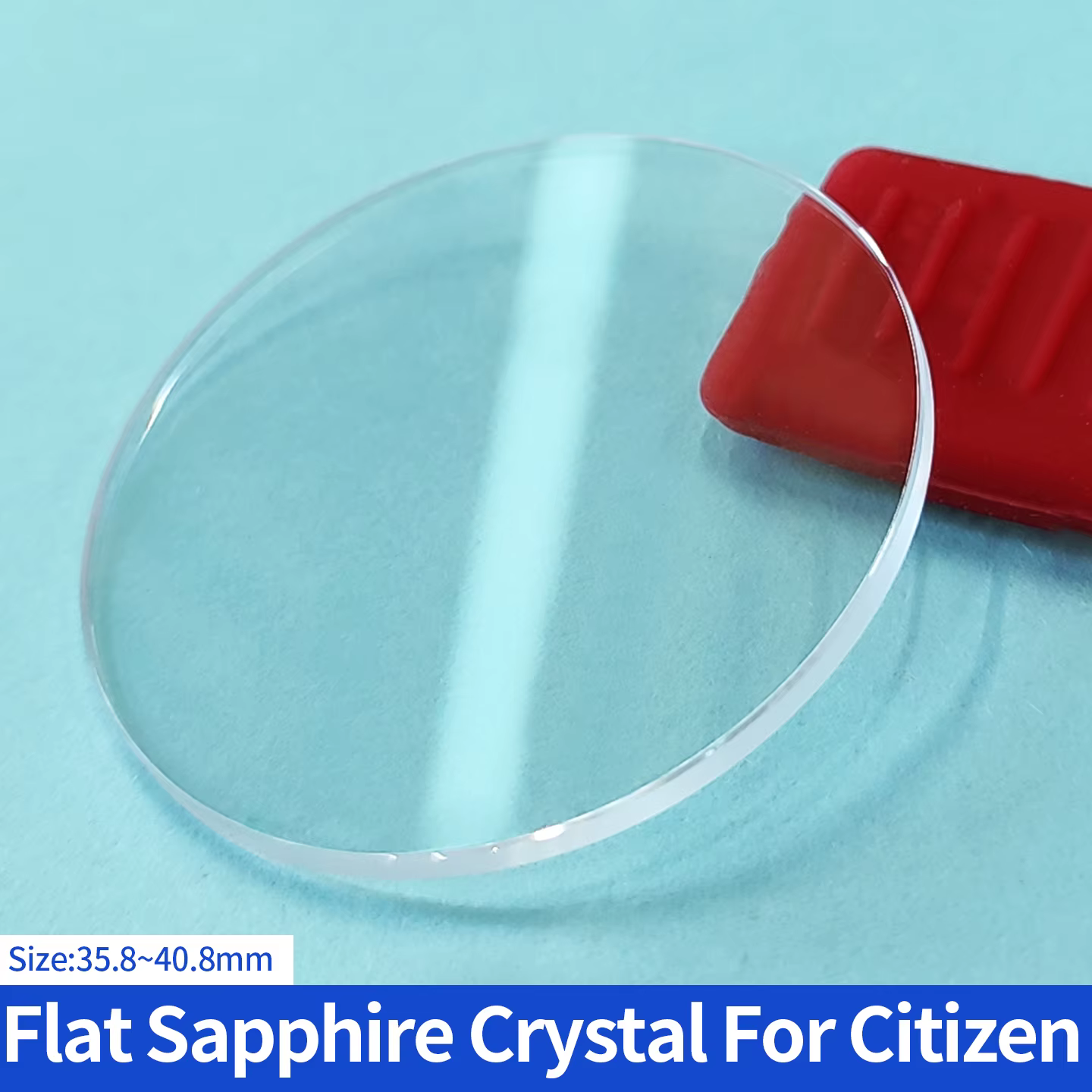 Verre saphir pour Citizen Crystal Flat 35.8x2.0 36.3x1.5 38.3x2.5 40.8x2.0mm, pièce de rechange tran