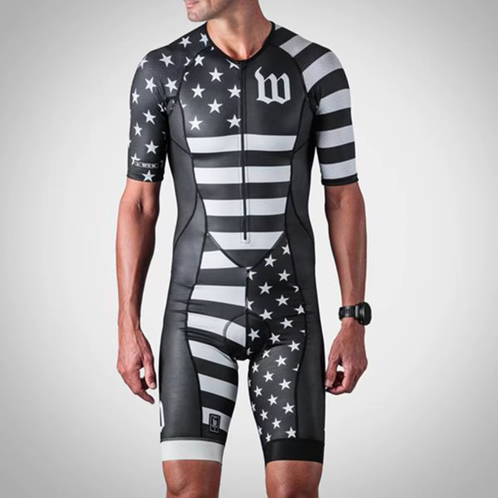 Combinaison de cyclisme classique à manches courtes pour hommes, combinaison de course d'équipe prof