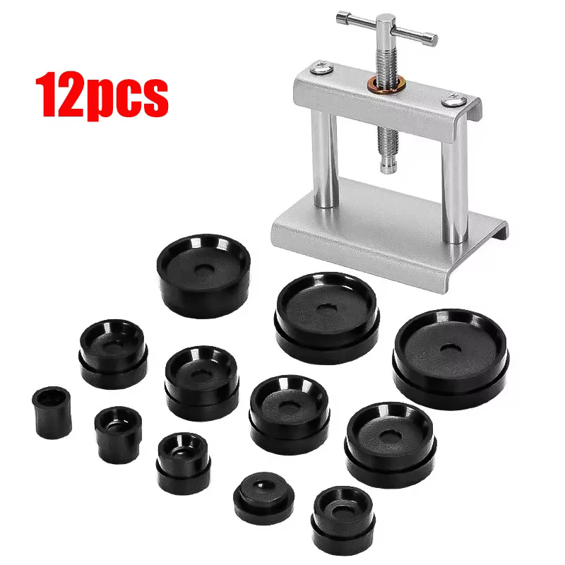 Ensemble de presse de montre professionnelle 12 pièces/18 pièces/ensemble, outil de fermeture de boî