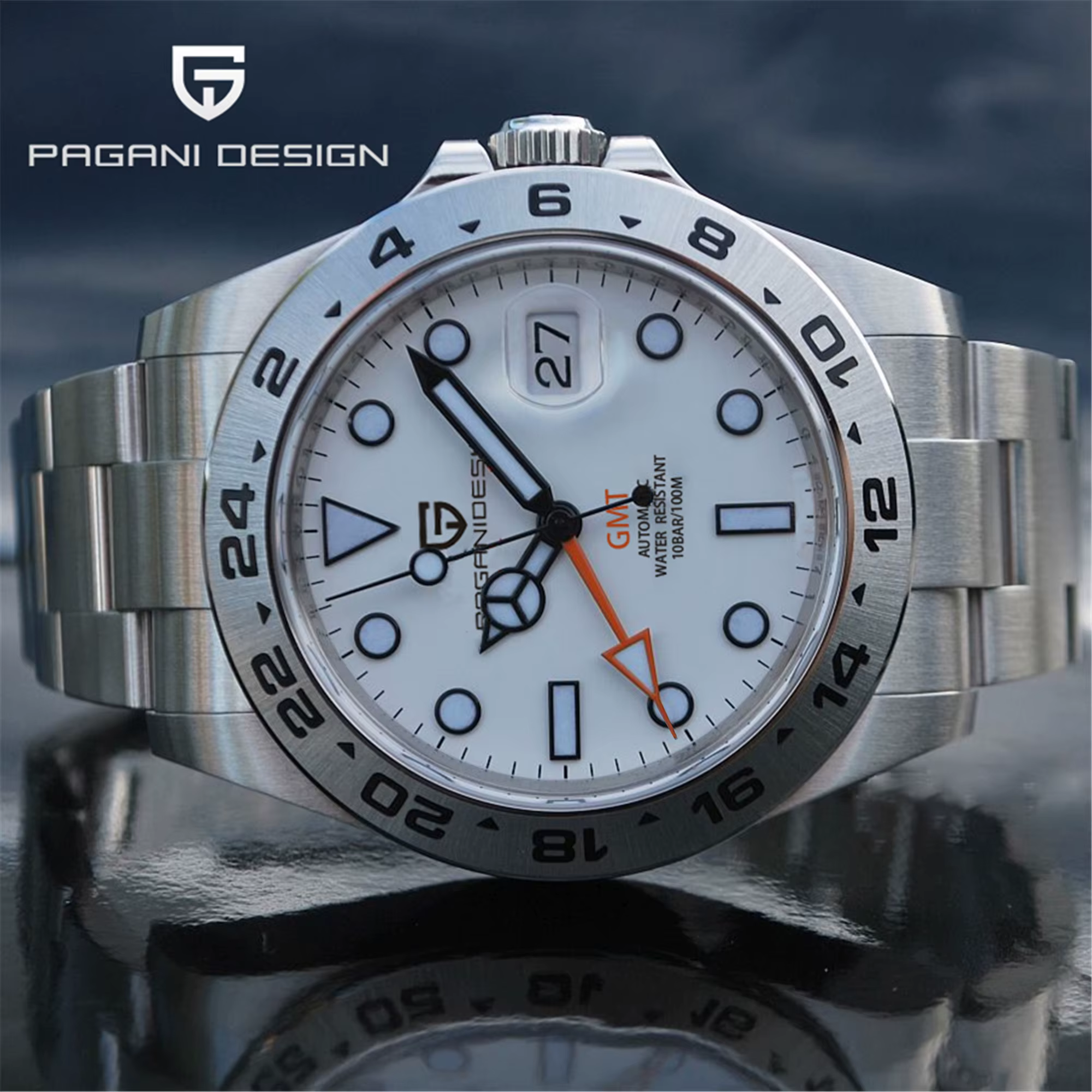Pagani Design 2026 Nouvelle Montre de Plongée Homme 42 mm Saphir Mécanique Automatique GMT Étanche 1