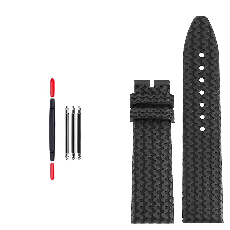 21mm 23mm pour Chopard MILLE MIGLIA 168619 modèle de bande de roulement de pneu de course bracelet d