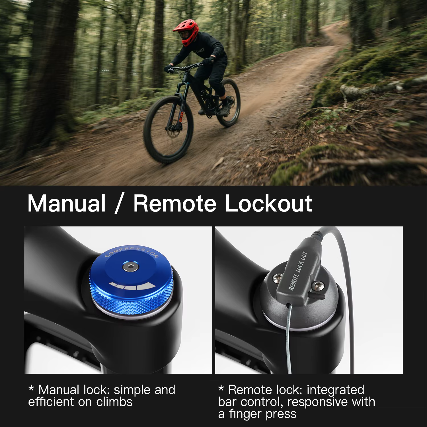 BOLANY-Fourche à suspension de vélo, Fourche VTT de voyage, XC DH AM Down Hill Thru Axle Boost, Susp