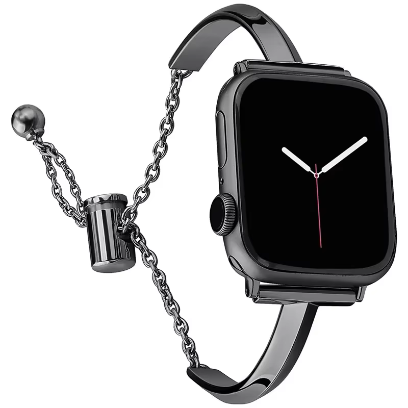 Bracelet de montre de luxe pour Apple Watch série 8 7 41 45mm 6 Se 5 4 femmes Bracelet en acier diam
