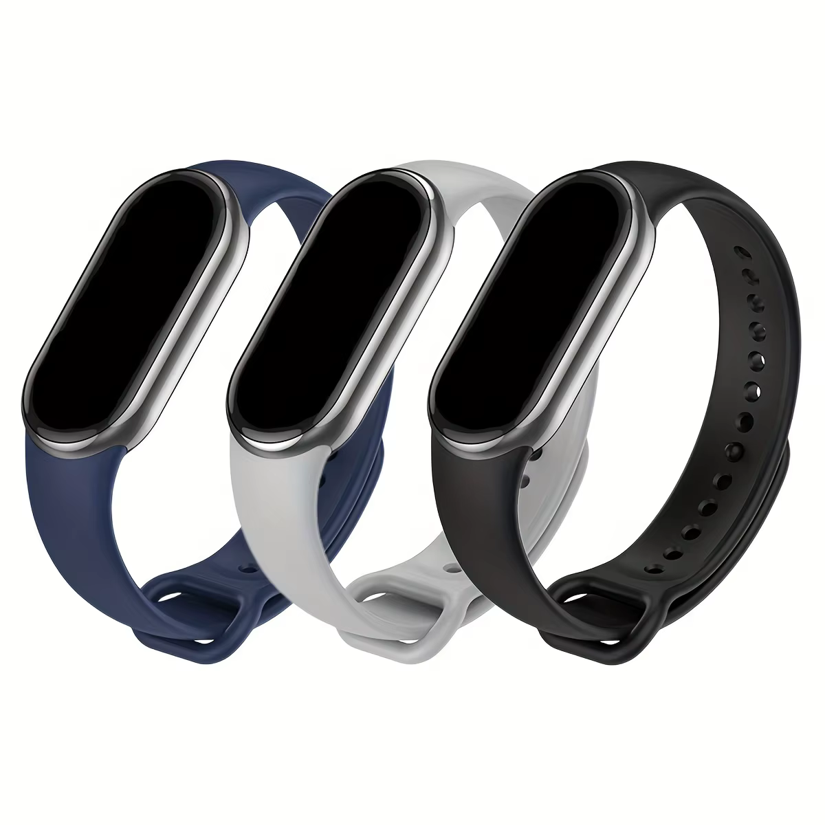 3 pièces/paquet Bracelet pour Xiaomi Band 8 9 10 Bracelet en Silicone pour Mi Band